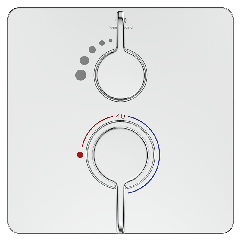 Ideal Standard Freedom Thermostatic Concealed Single Outlet Shower Valve Square