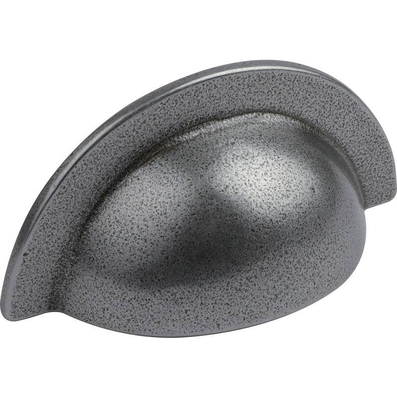 Hafele Smooth Natural Iron Cup Pull Handle 64mm