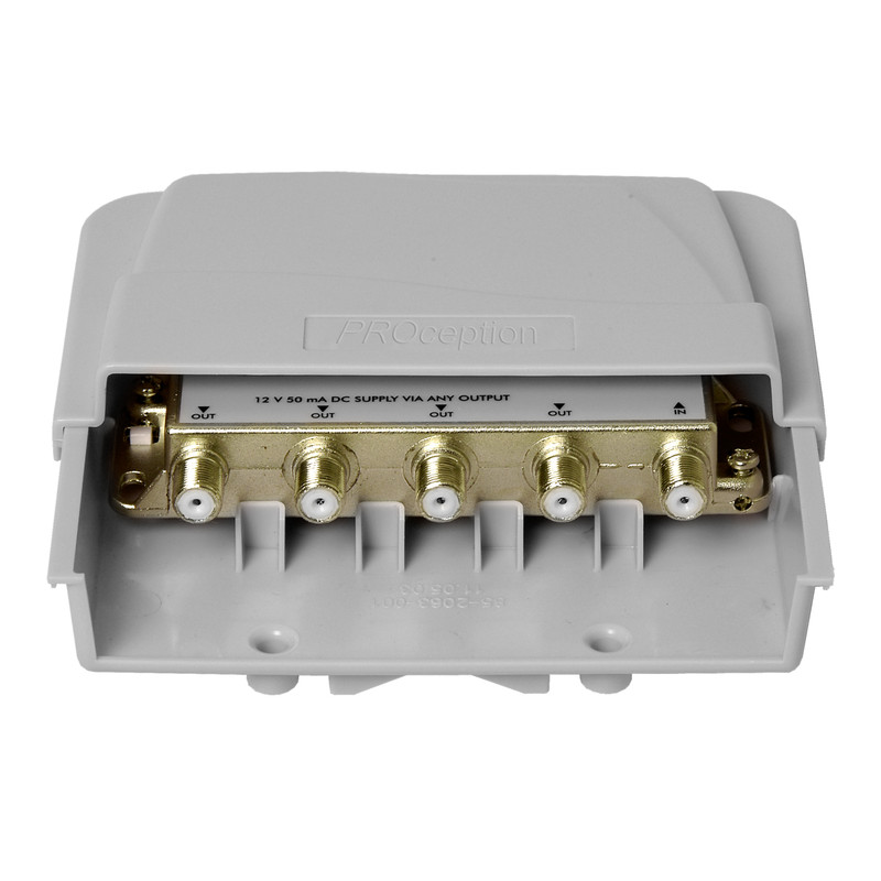 PROception UHF TV Masthead Amplifier 10dB 4 Way