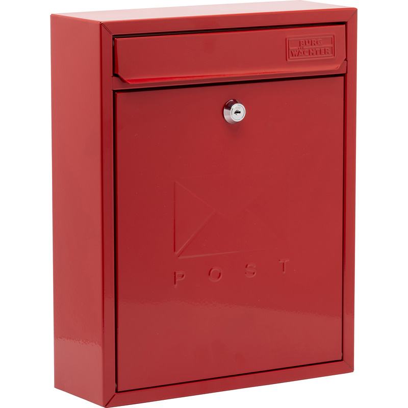 Burg-Wachter Compact Post Box Pillarbox Red