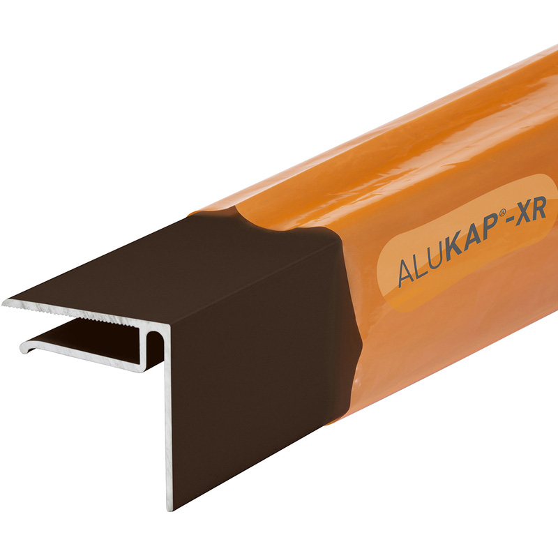 Alukap-XR Sheet End Stop Bar for Axiome Sheets 6mm x 4.8m Brown