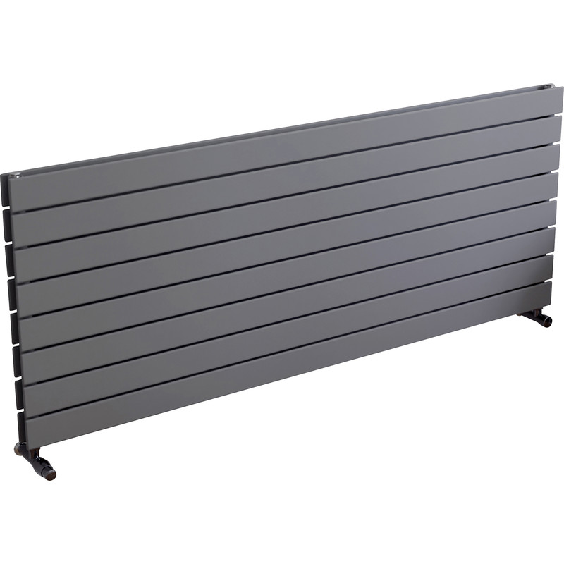 Ximax Oxford Duo Horizontal Designer Radiator 595 x 1500mm 4935Btu Silver