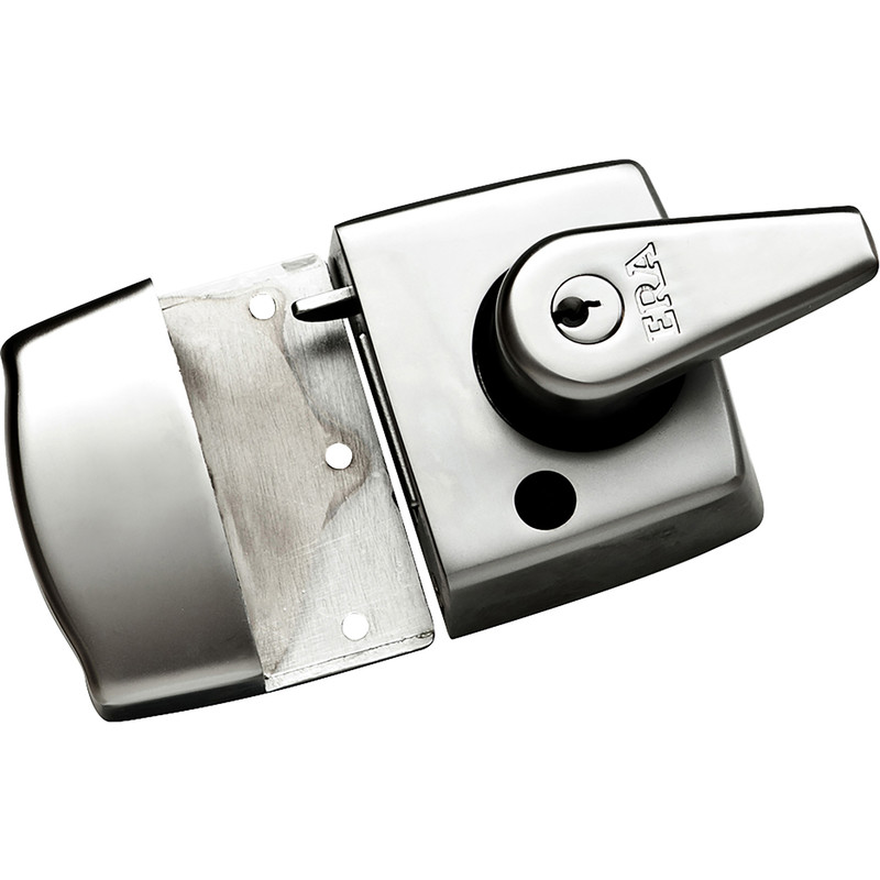 ERA Double Locking Nightlatch Satin Chrome Narrow