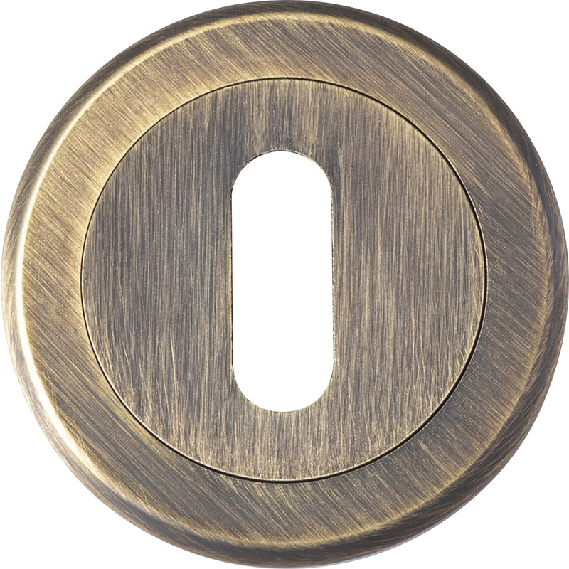 Serozzetta Escutcheon - Standard Profile Antique Brass