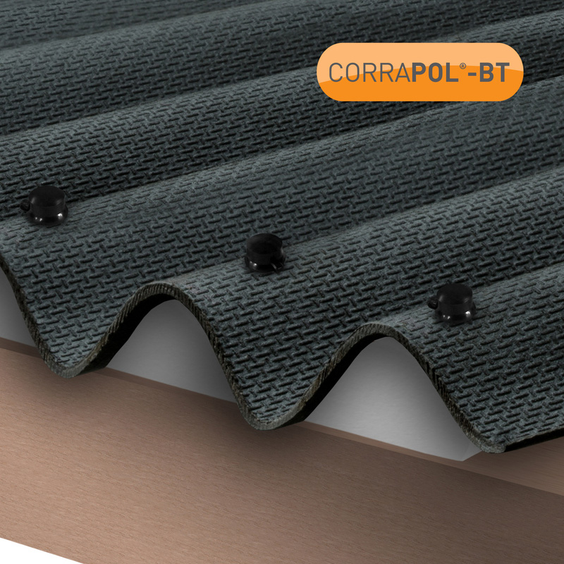 Corrapol-BT Corrugated Bitumen Sheet Black 930 x 2000mm