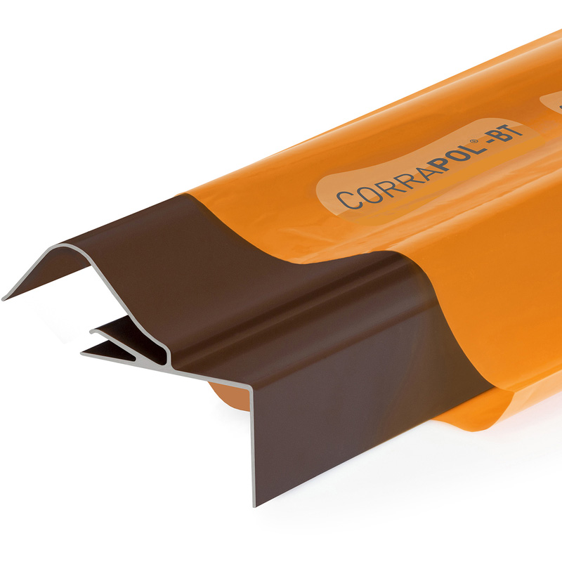 Corrapol-BT Rigid Rock n Lock Side Flashing Brown 3m