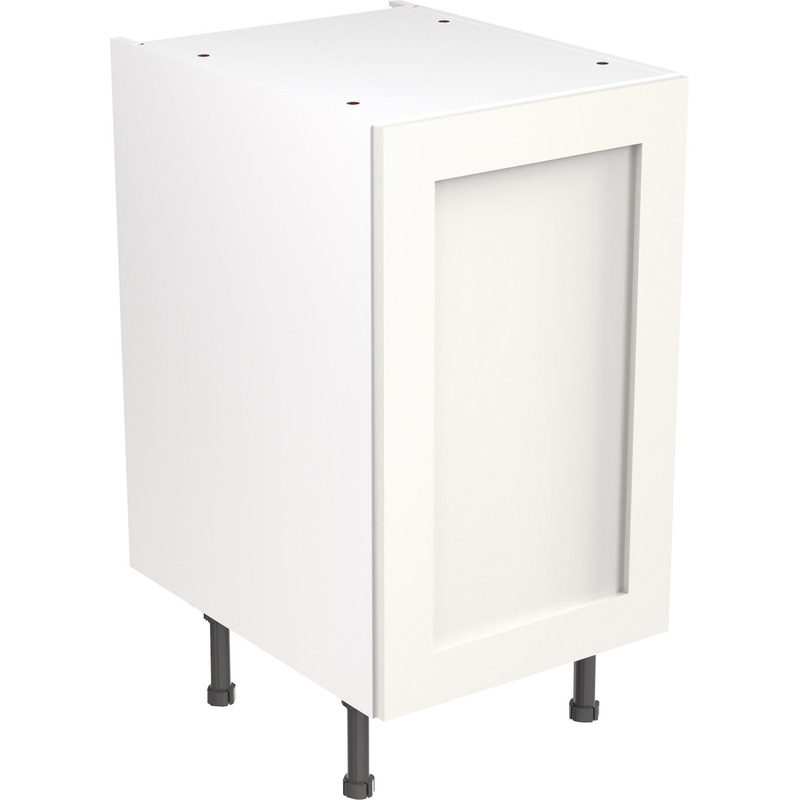 Kitchen Kit Ready Made Shaker Kitchen Cabinet Base Unit Ultra Matt White 450mm