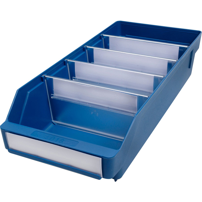Blue Shelf Bin 400 x 180 x 95mm