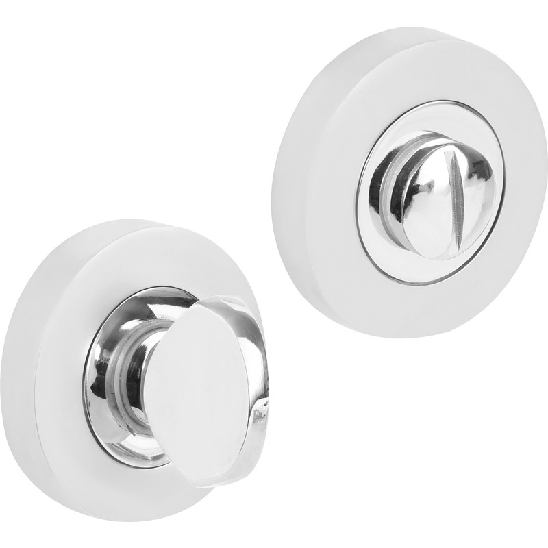 Eclipse Bathroom Thumbturn & Release Dual Finish