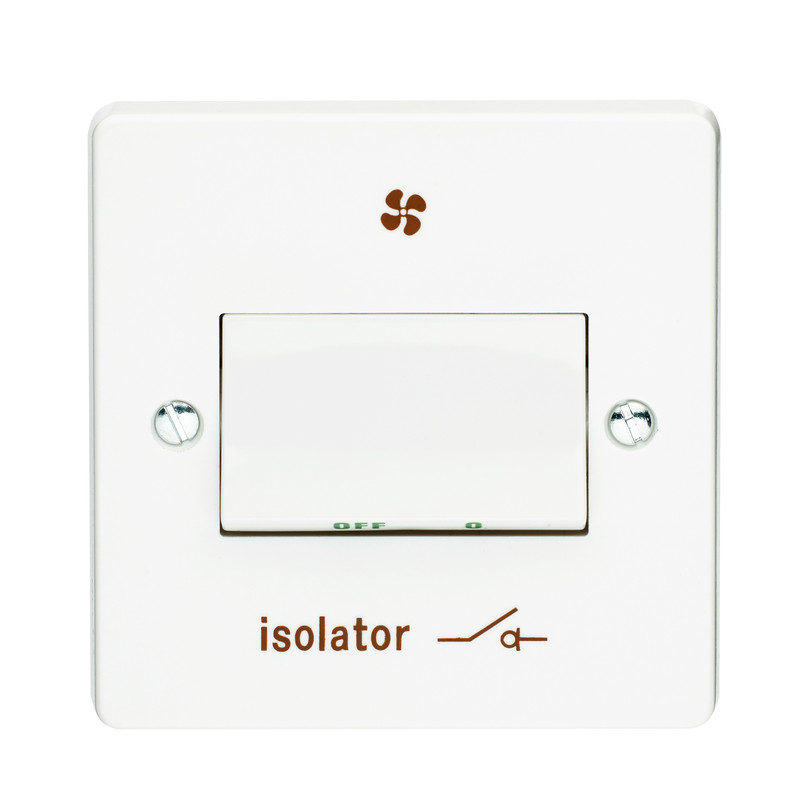 Crabtree 6A Fan Isolator 3 Pole