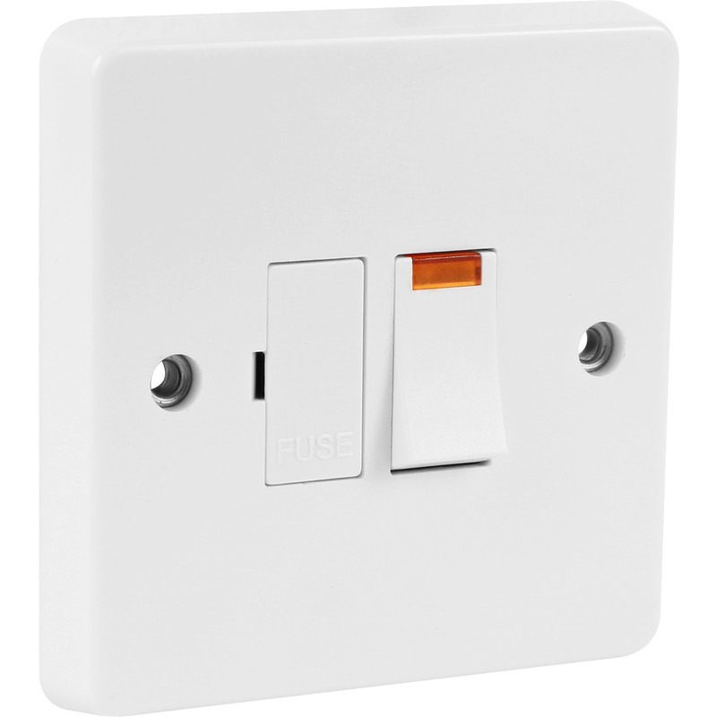 Crabtree 13A Fused Spur Switched Neon