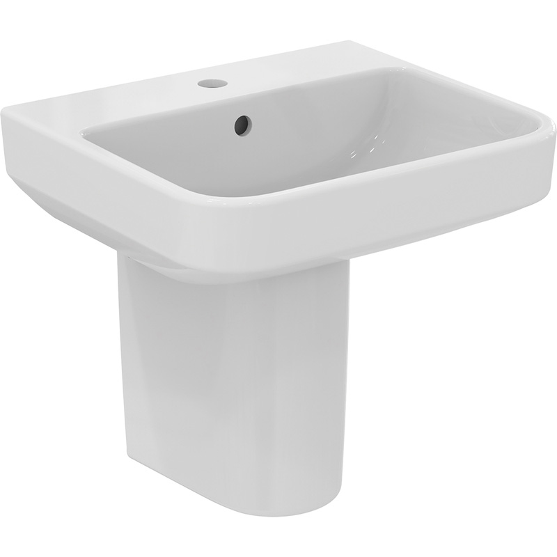 Ideal Standard i.life B Basin and Semi-Pedestal 50cm 1 Tap Hole