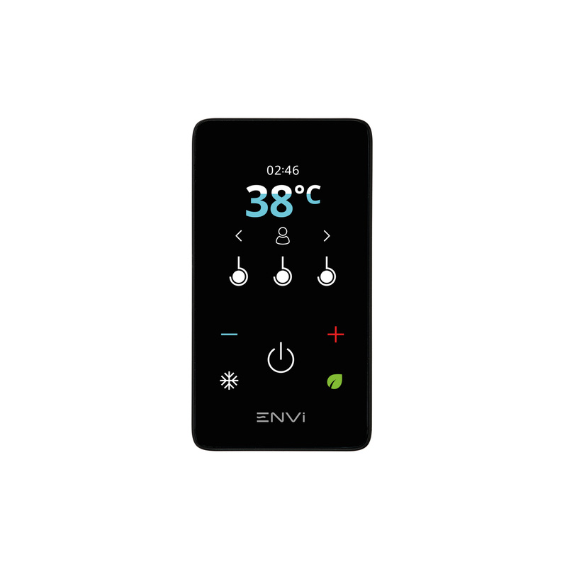 Triton ENVi Electric Shower with Ceiling Fed Fixed Head Black 9.0kW