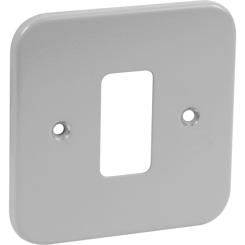 Crabtree Rockergrid Metal Front Plate 1 Gang