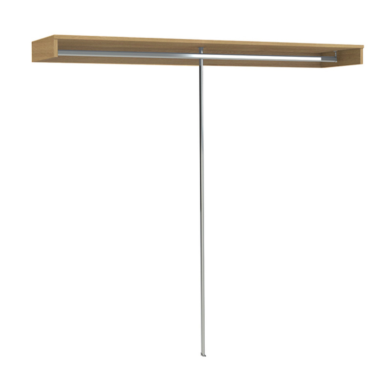 Spacepro Shelf and Hanger Bar Wardrobe Storage Oak finish 2800 x 500 x 108mm