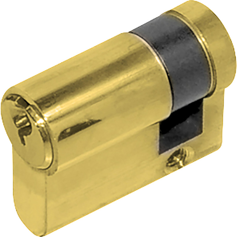 6 Pin Single Euro Cylinder 40mm Brass
