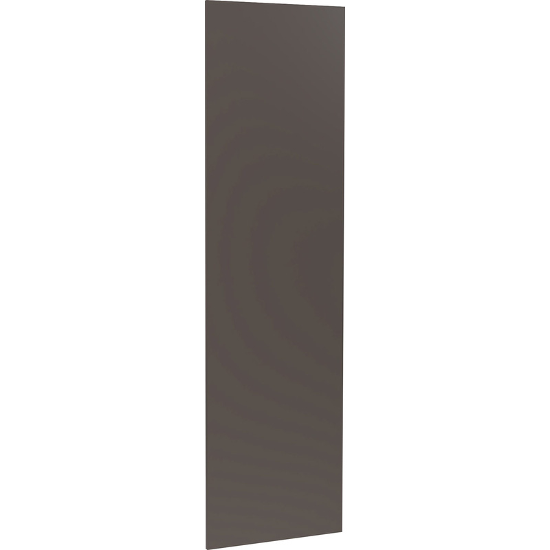 Kitchen Kit Flatpack Slab Kitchen Cabinet Larder End Super Gloss Graphite 2150mm