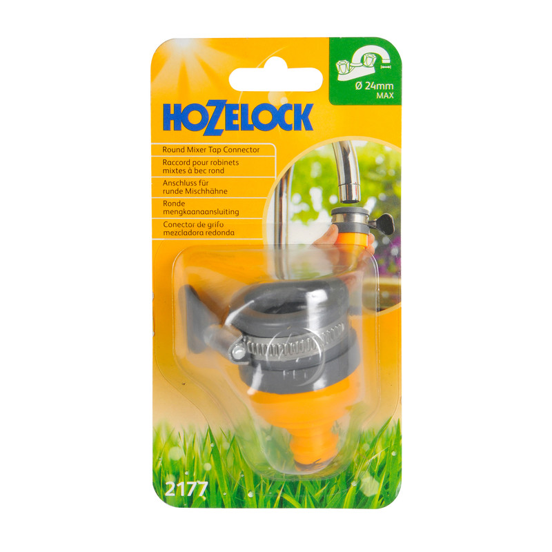 Hozelock Round Mixer Tap Connector 24mm Max.