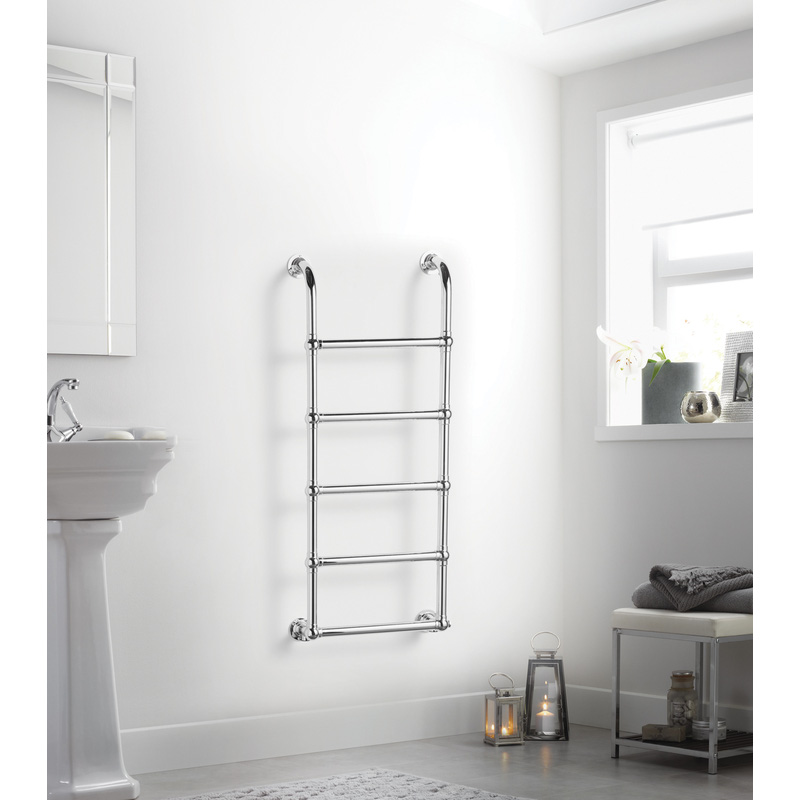 Towelrads Upton Towel Radiator Victorian Chrome 1200 x 500mm 757Btu