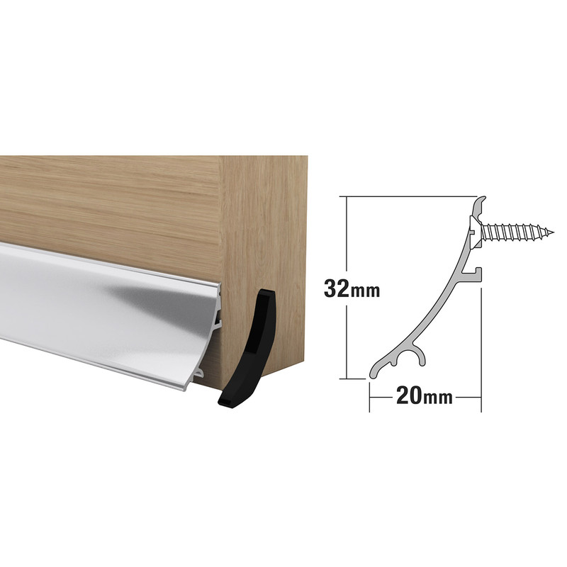 Stormguard Rain Deflector Matt Silver 32mm