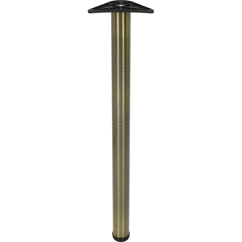 Rothley Worktop Leg 60mm x 870mm Antique Brass
