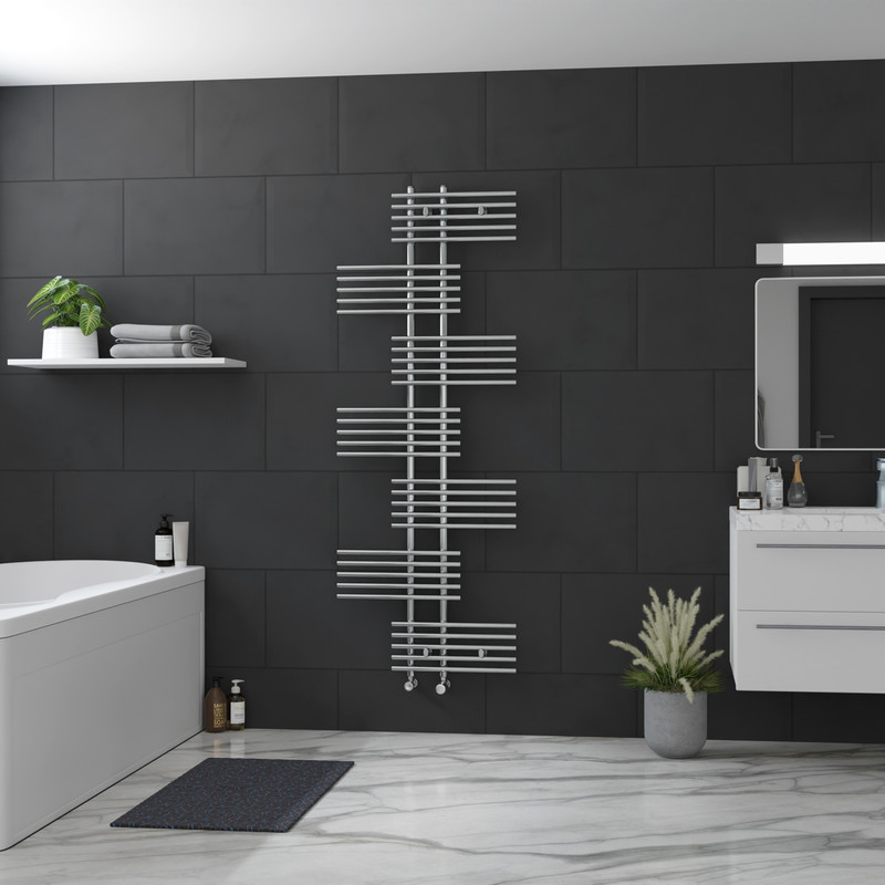 Ximax Cardiff Towel Radiator 1762 x 650mm 1553Btu Chrome