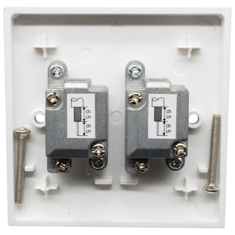 PROception Screened Socket Dual F-type