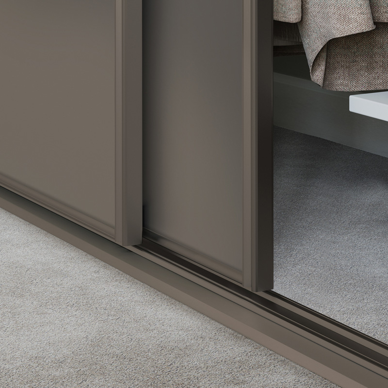 Spacepro Classic 3 Door Sliding Wardrobe Kit Stone Grey 2216 x 2260mm