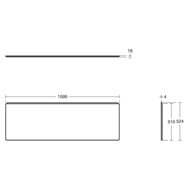 Ideal Standard Unilux Bath Front Panel 1600mm