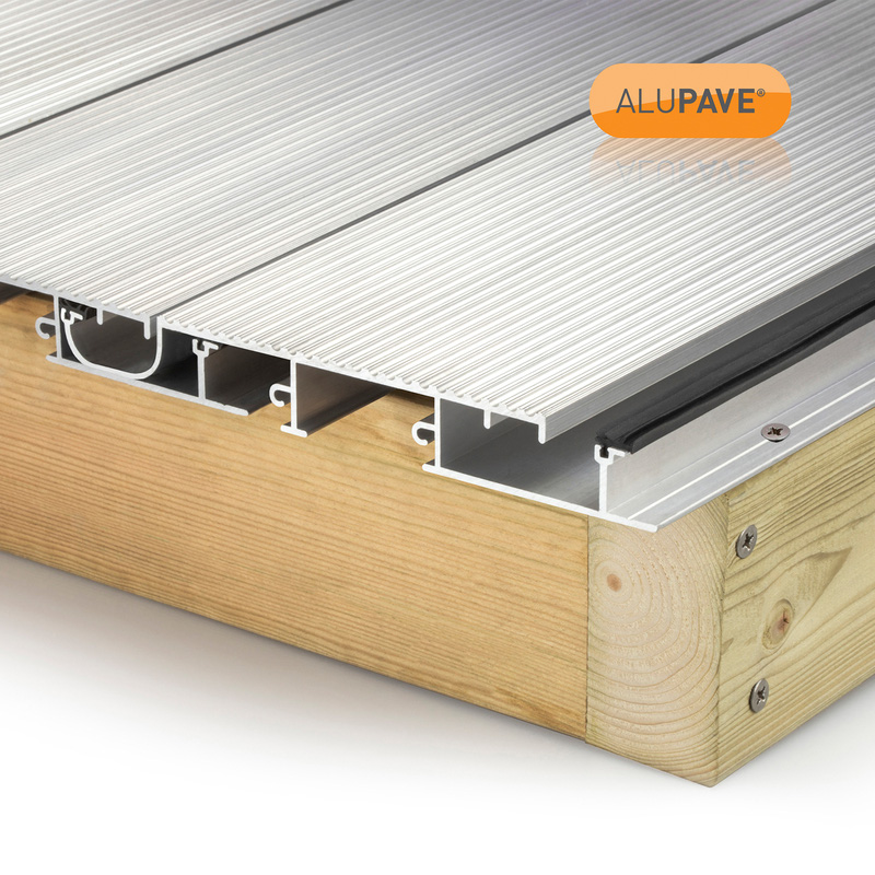 Alupave Fireproof Full-Seal Flat Roof & Decking Board 1m Mill