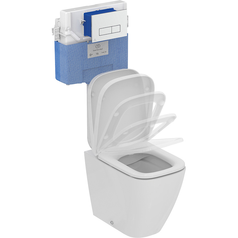 Ideal Standard i.life B Back To Wall Toilet with Concealed Cistern, Flush Plate and Soft Close Seat