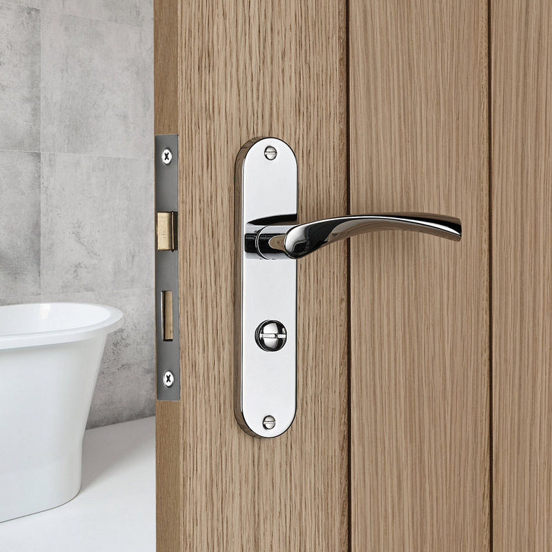 Designer Levers Marvel Door Handles Polished Bathroom