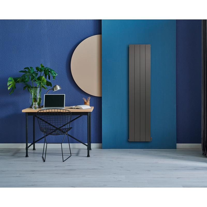 Towelrads Ascot Double Panel Designer Radiator Anthracite 1800 x 407mm