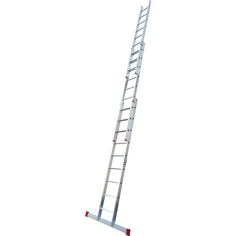 Lyte Domestic Extension Ladder 3 Section, Closed Length 2.7m