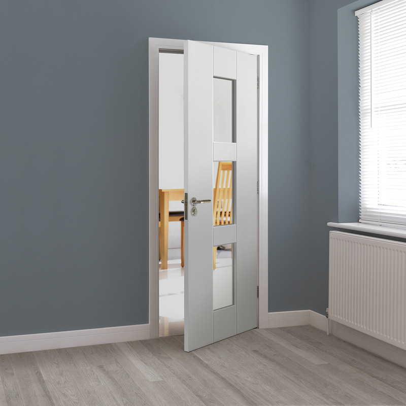 Geo Glazed White Internal Door 35 x 1981 x 762mm