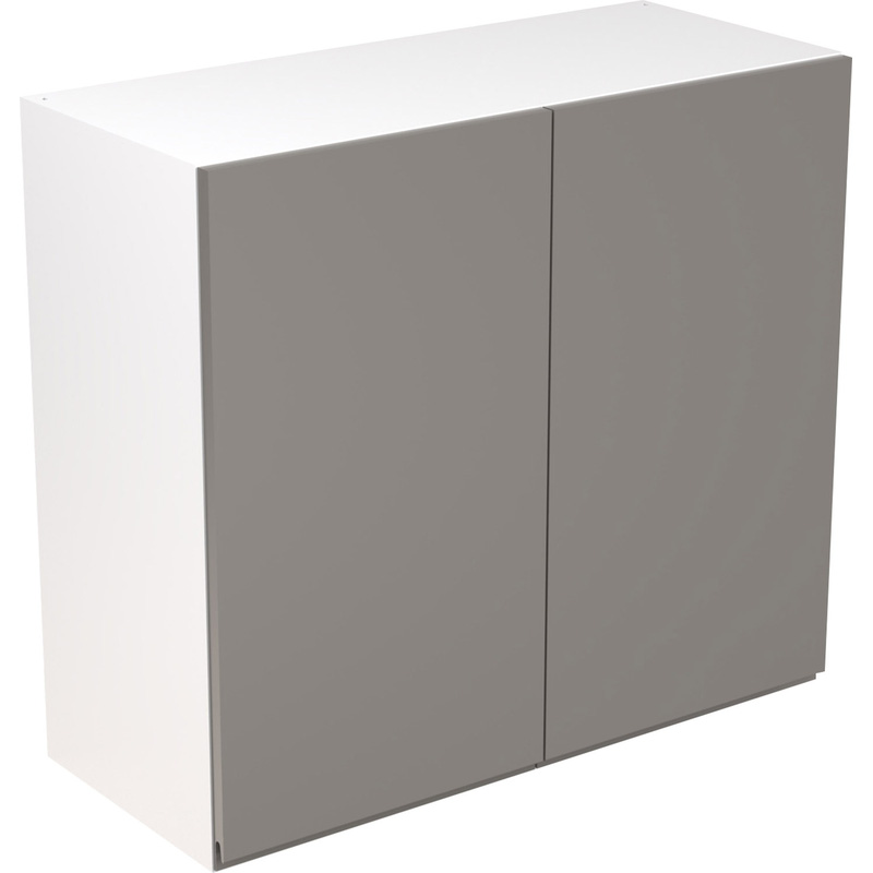 Kitchen Kit Ready Made J-Pull Kitchen Cabinet Wall Unit Ultra Matt Dust Grey 800mm