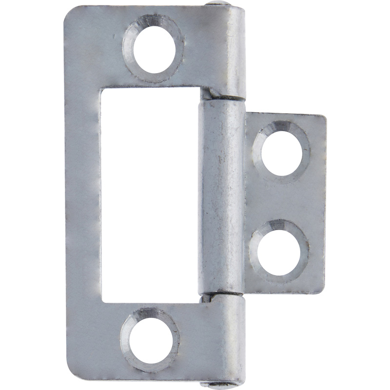 Flush Hinge Bright Zinc 40mm