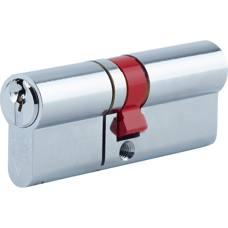 ERA 3 Star Euro Double Cylinder 40-50mm Polished Chrome