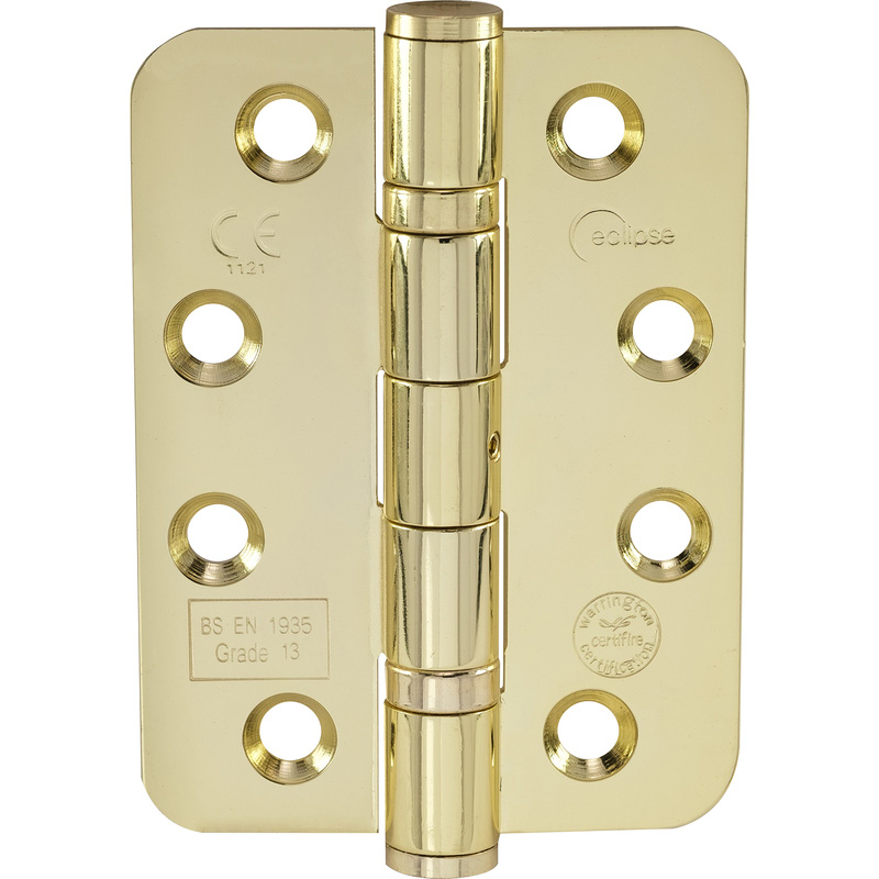 Grade 13 Ball Bearing Radius Hinge Electro Brass