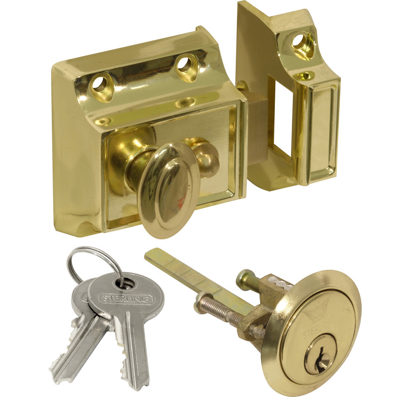 Traditional Nightlatch Brass Narrow