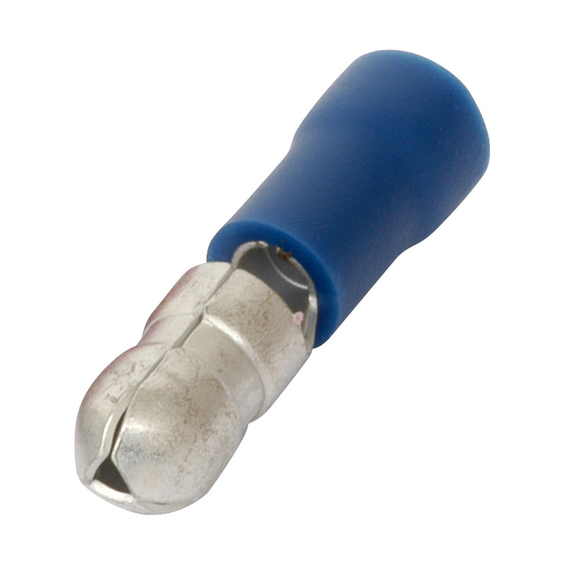 Bullet Connectors Male 2.5mm Blue