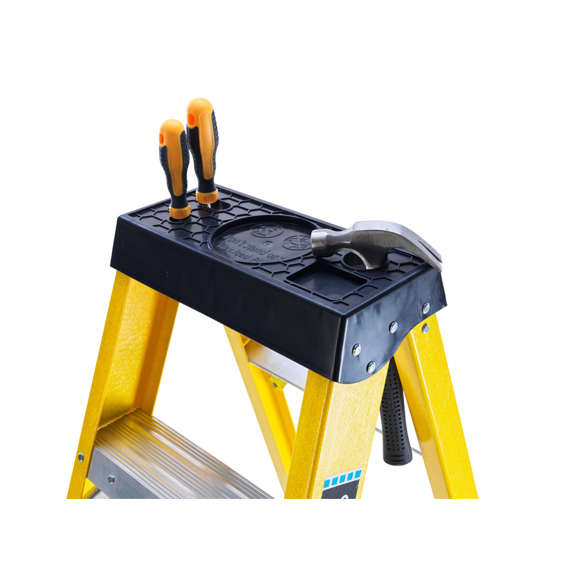 TB Davies Fibreglass Swingback Step Ladder 6 Tread SWH 2.3m