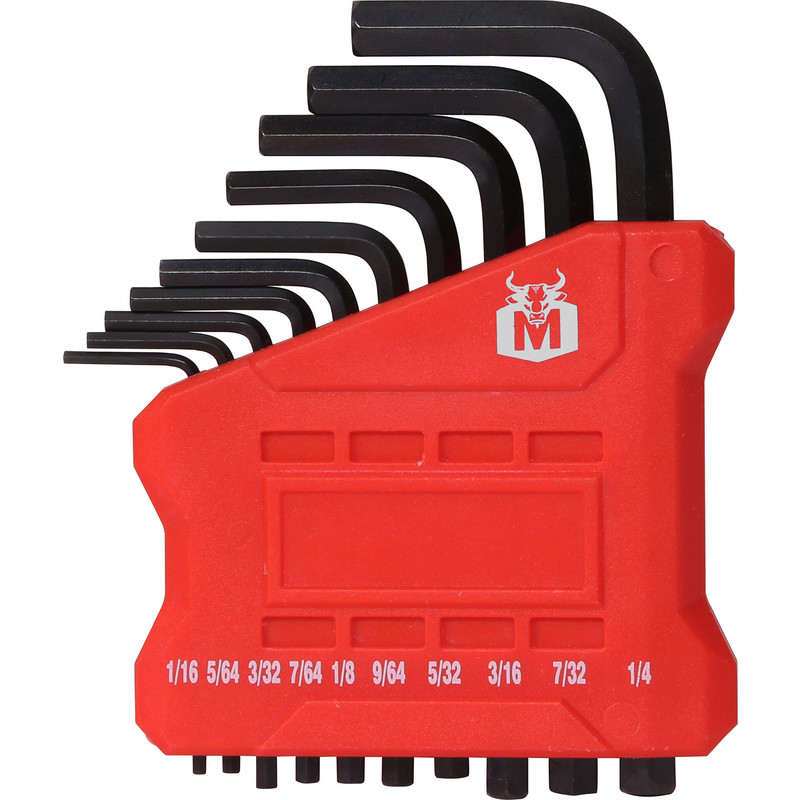 Minotaur Short Arm Hex Key Set Imperial