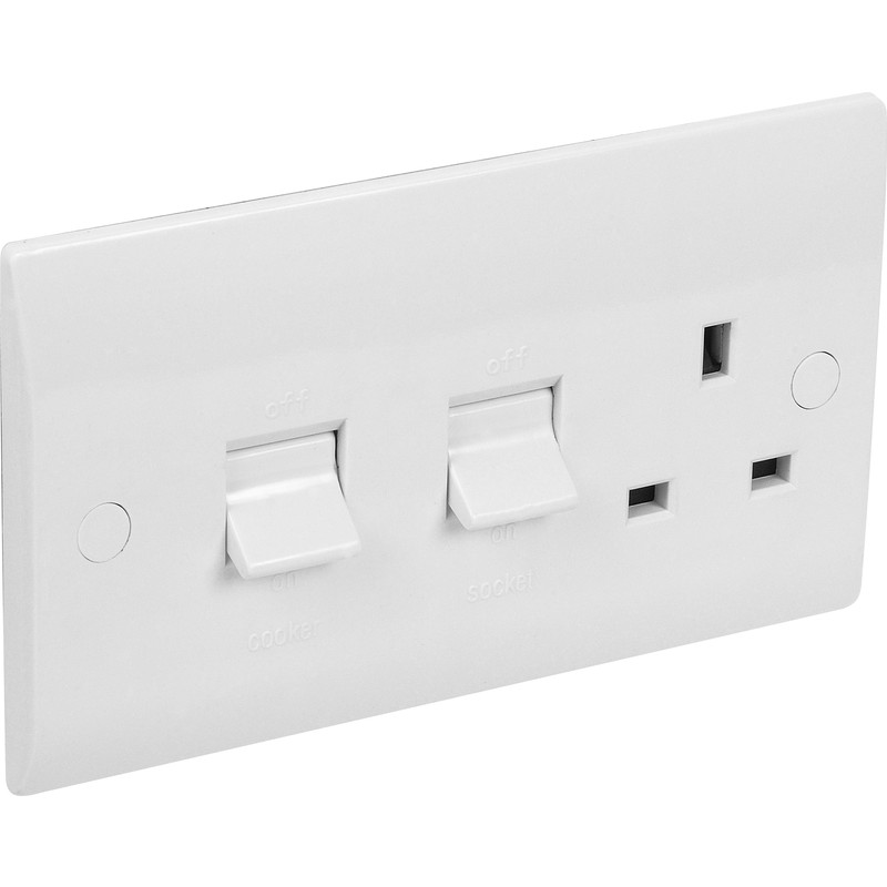 Axiom 45A DP Low Profile Cooker Unit 45A DP Switch & 13A Socket