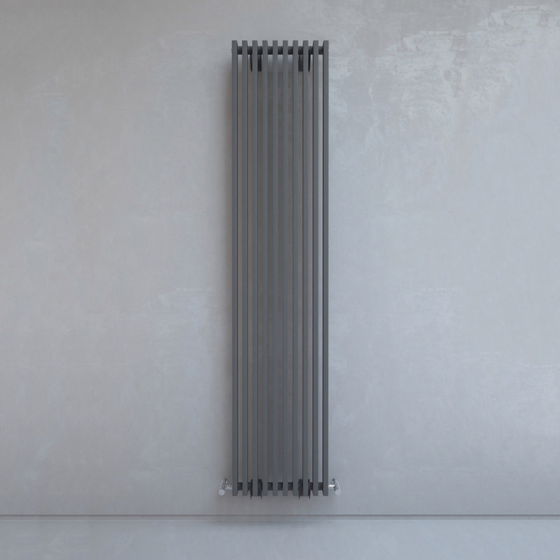 Kudox Xylo Vertical Designer Radiator 1800 x 380mm 3047Btu Anthracite