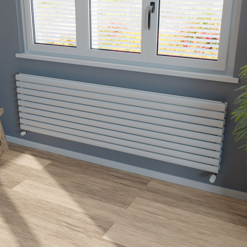 Ximax Bristol Double Horizontal Designer Radiator 526 x 1800mm 5707Btu White