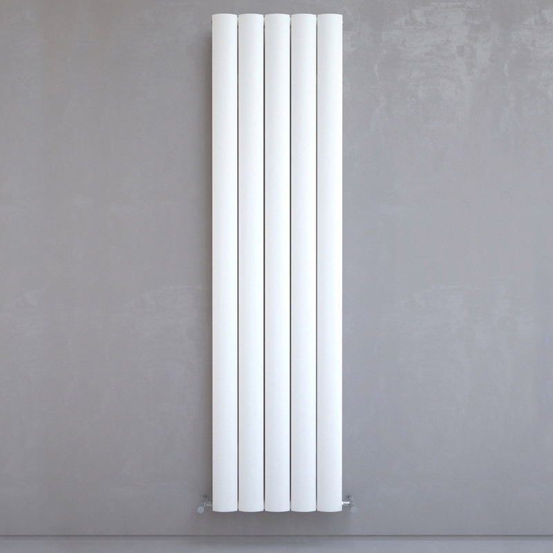 Kudox AluLite Textured Arc Designer Radiator 1800 x 470mm 3996Btu White