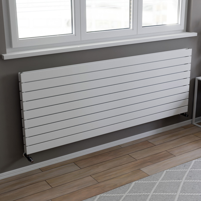 Ximax Oxford Duo Horizontal Designer Radiator 670 x 1800mm 6502Btu White