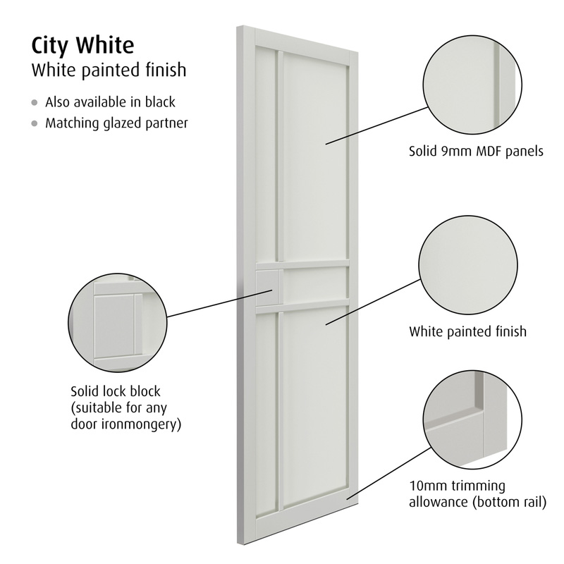City White Internal Door 35 x 1981 x 686mm