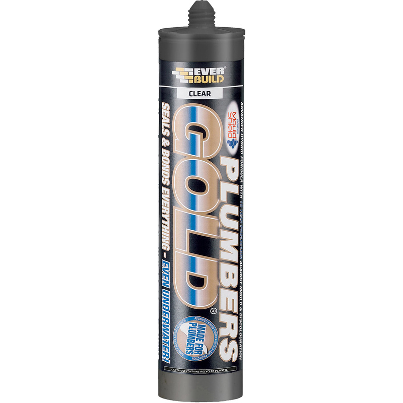 Plumbers Gold Adhesive & Sealant 290ml Clear